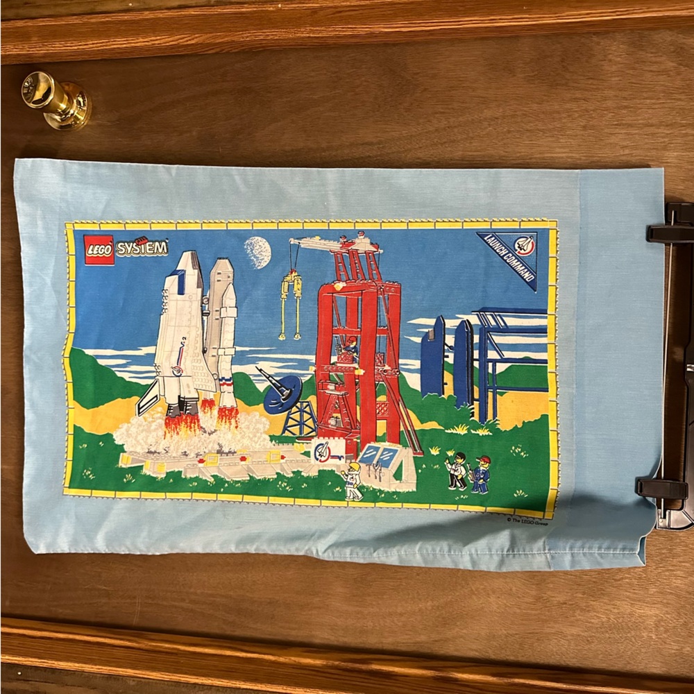 Vintage Lego Space Shuttle‎ NASA Aquazone Pillow Case